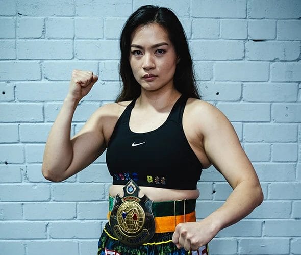 Nong Bee coach at PTJ Muaythai Gym - Gladesville